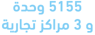 5155 وحدة و 3 مراكز تجارية