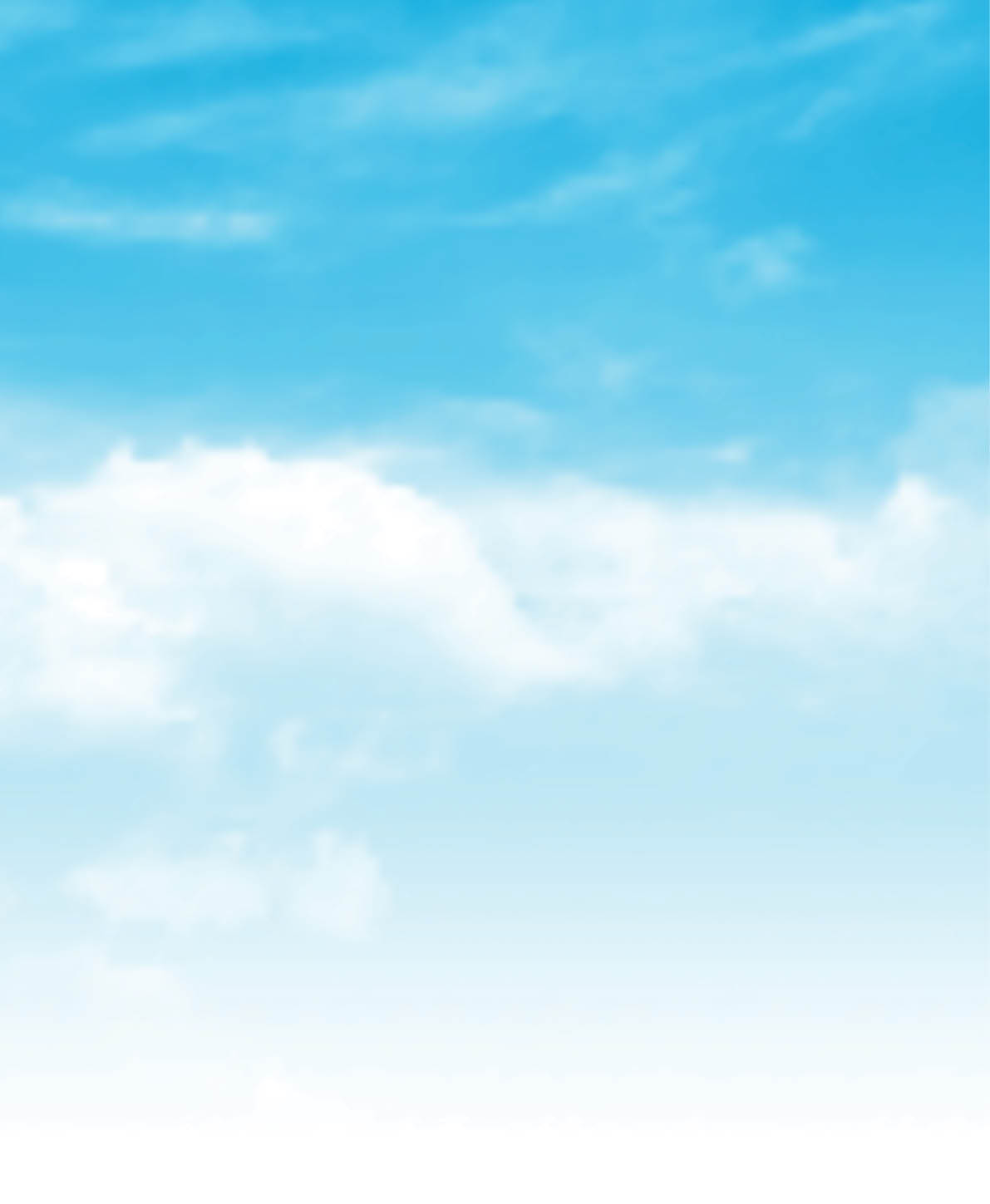 Realistic clouds in a blue sky background