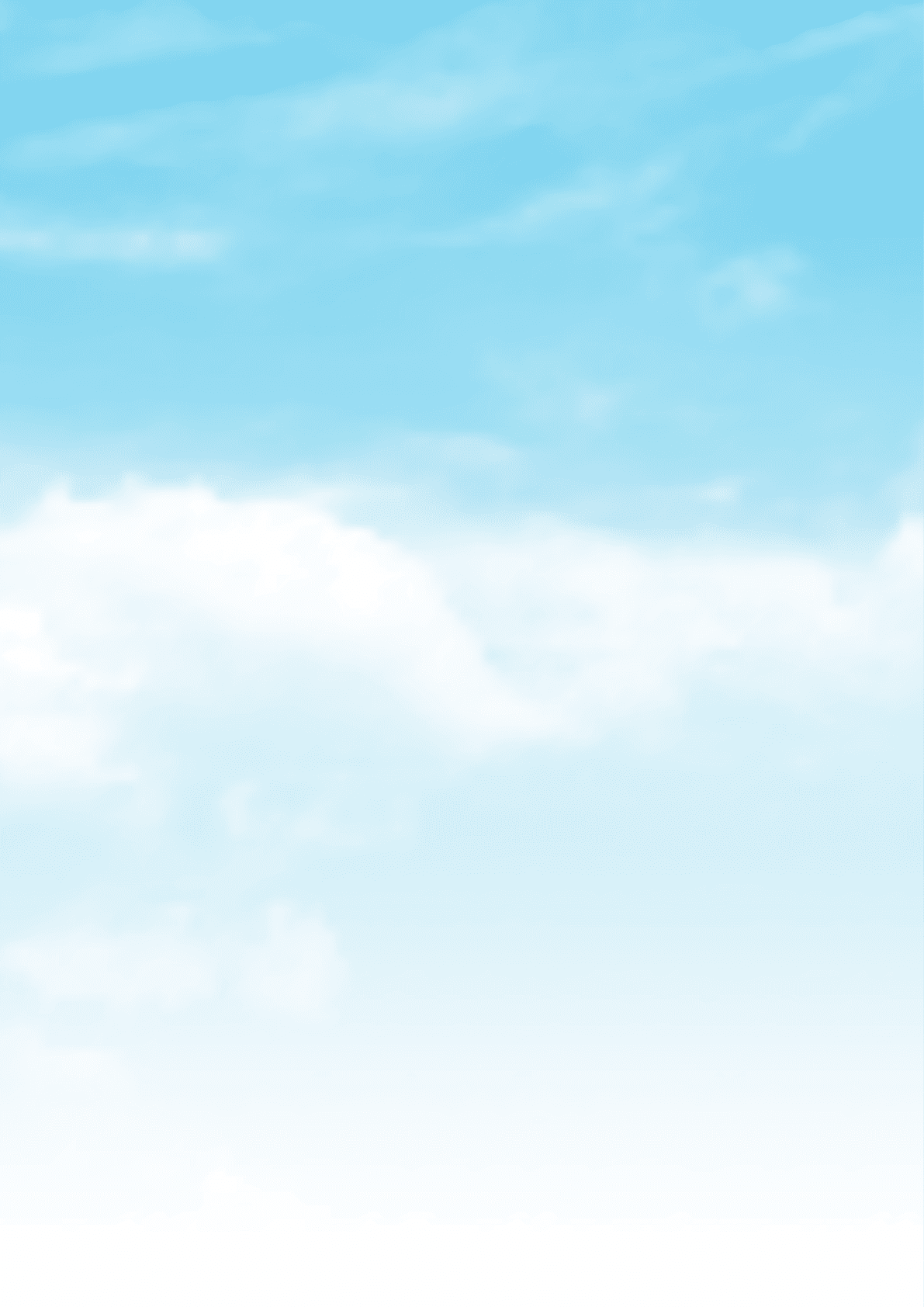 Realistic clouds in a blue sky background