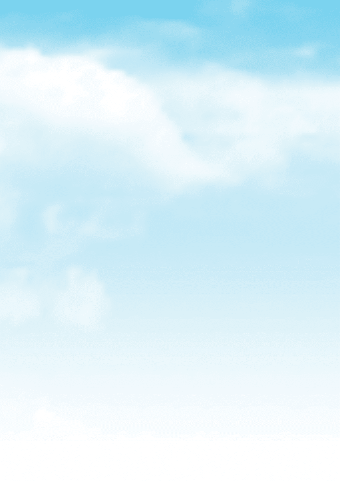 Realistic clouds in a blue sky background