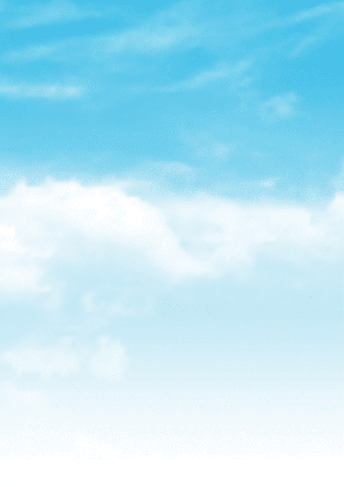 Realistic clouds in a blue sky background