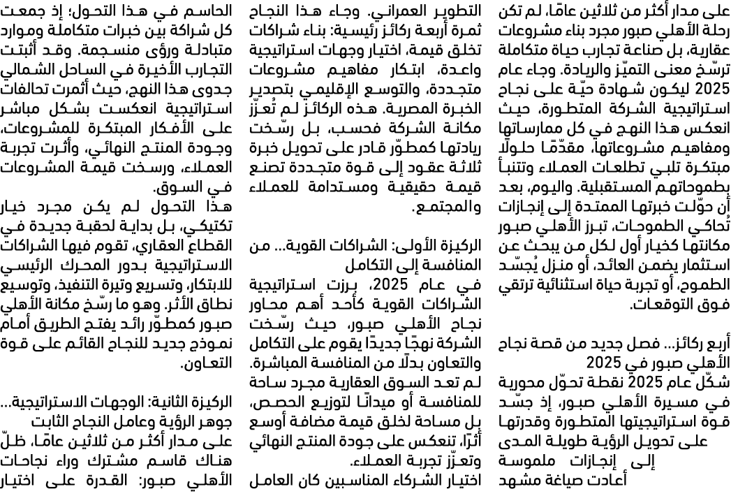 على مدار أكثر من ثلاثين عامًا، لم تكن رحلة الأهلي صبور مجرد بناء مشروعات عقارية، بل صناعة تجارب حياة متكاملة ترسّخ مع...