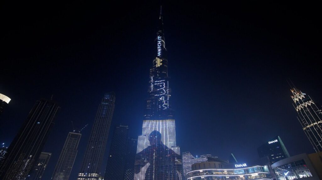 برج خليفة يضيء بالسلسلة الوثائقية "أم الدنيا" أحدث أعمال منصة WATCH IT